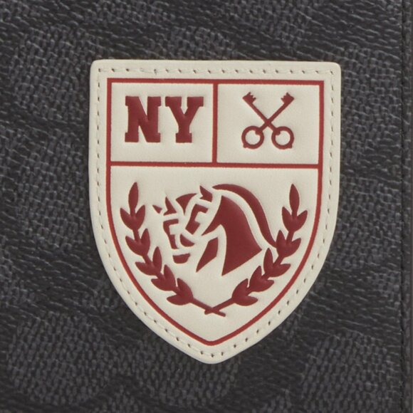 Passport Card Case In Signature Canvas With Patches - Picture 3 of 5